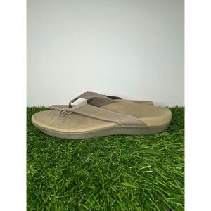 Vionic Wave Orthotic Flip Flop Sandals Women’s 7 Tan Comfort Arch Support